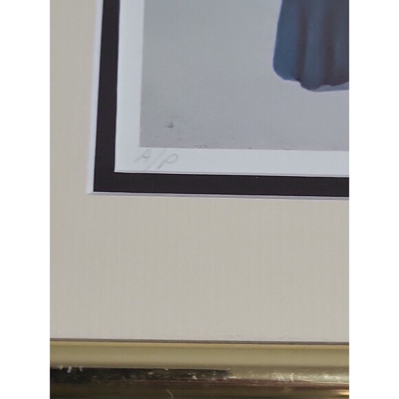 Frank Whipple "Art Appreciation " Signed Print A/P VTG Matted And Gold Frame - Picture 13 of 15